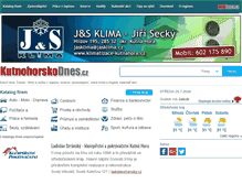 Tablet Screenshot of kutnohorskodnes.cz